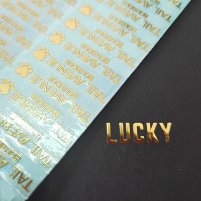 50PCS Metal transfer sticker 3D custom logo name-adhesi