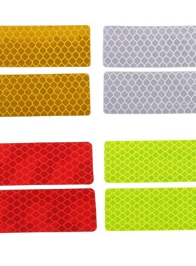 New 2 Pcs Vehicle Car Reflective Warning Strip Tape Car Bump