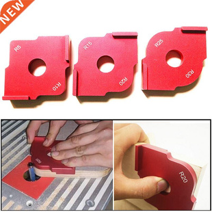 Wood Panel Radius R Plate Quick-Jig Router Table Bit Corner