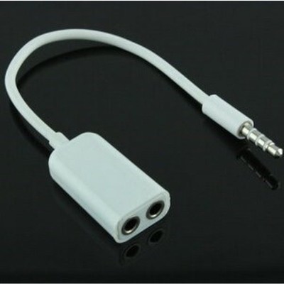 3.5mm Double Jack Headphone Splitter for iPod iPhone 4 4S iP