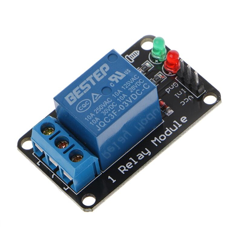 4.4x2.7cm 1 Channel 3V Relay Module 3.3V Low Level Shooting