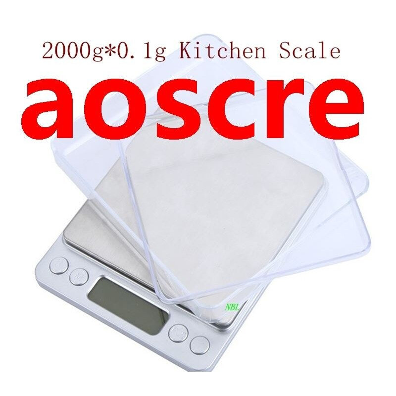 2kgx0.1g LCD Digital Kitchen Scale 2kg-0.1 Smart Food Diet W