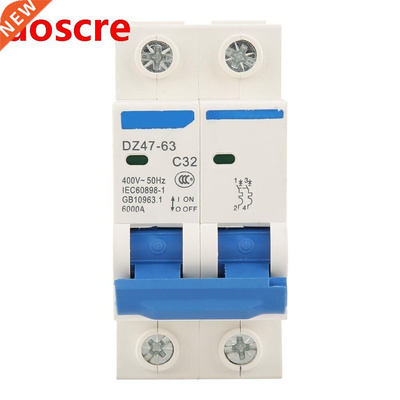 AC circuit breaker 220/380V DZ47-63 2Pole 32A RCCB Residual
