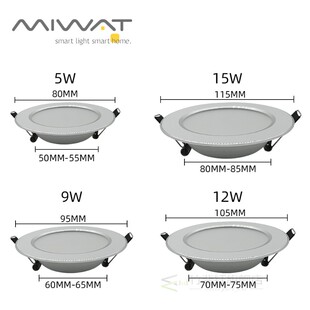 LED Downlight Tricolor Ceiling Light 5W 9W 12W 15W Donw Ligh