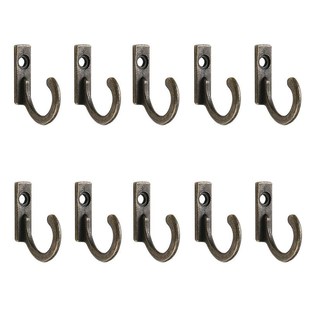 10 Pcs Storage Rack Single Prong Hook Bronze Silver apply to