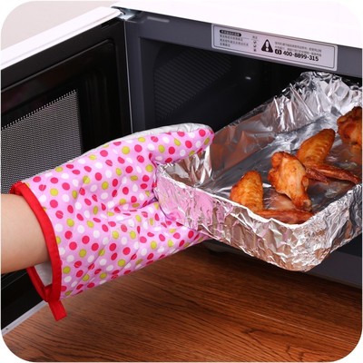 1pc Thick Insulation Oven Baking Oven Glove Heat Resistant A