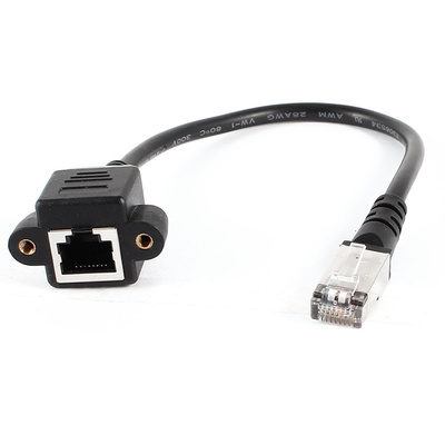 28cm RJ45 M/F CAT5E LAN Ethernet Adapter Cable
