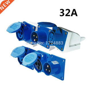 32A 3 pole connector Industrial malefemale sockets SF-123/S