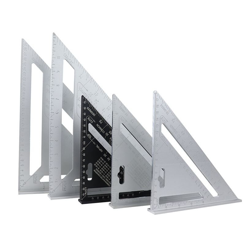 7		 Triangle Angle Protractor Aluminum Alloy Speed Squ