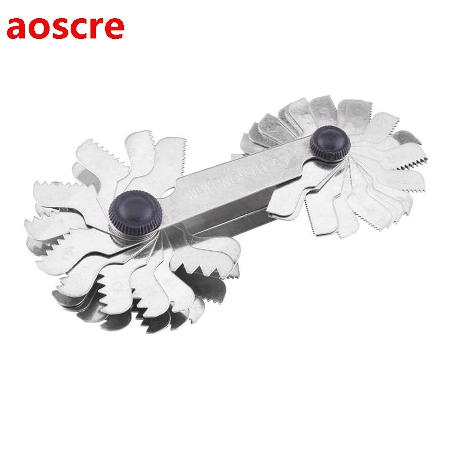 Screw Thread Pitch Gauge Tool 52Pcs Stainless Thread Plug Ga