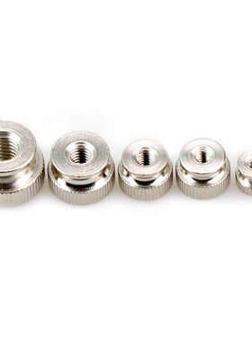 10PCS M3 M4 Nickel Plated Knurled Thumb Screws Nuts Step Han