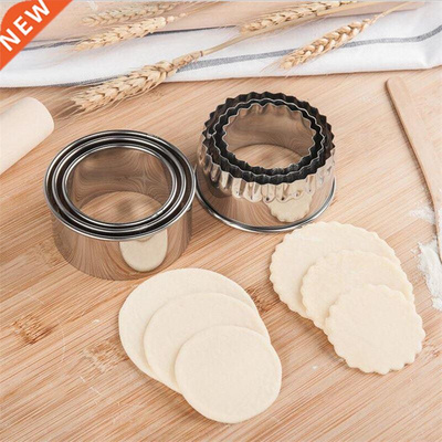 3Pcs Cookie Pastry Maker Portable Dumplings Cutter Stainless