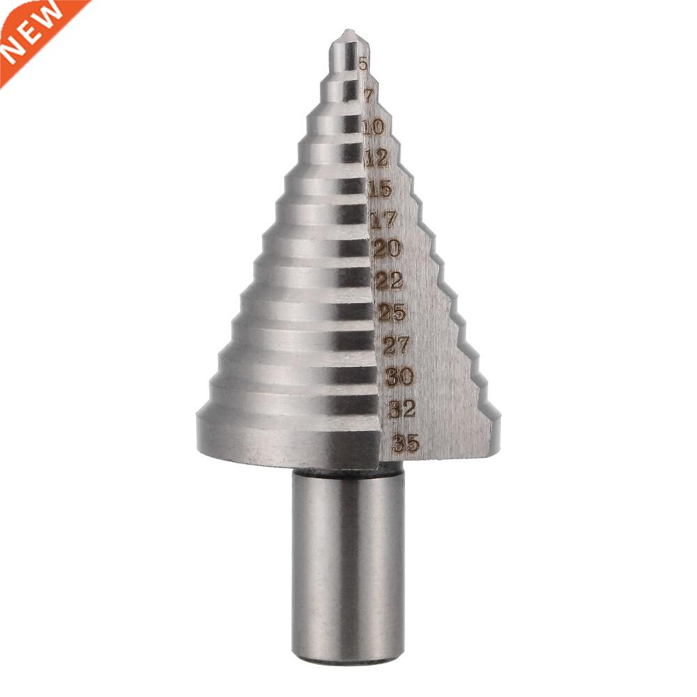 1pc HSS Spiral Grooved Step Drill Bit Hole Cutter Tool Trian