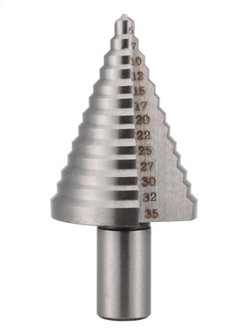 1pc HSS Spiral Grooved Step Drill Bit Hole Cutter Tool Trian