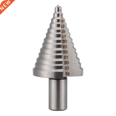 1pc HSS Spiral Grooved Step Drill Bit Hole Cutter Tool Trian
