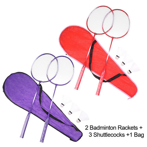 Professional Badminton Rackets Shuttlecocks and Carrying Bag