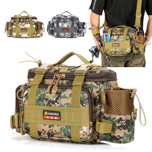 Outdoor Shoulder Bags Waterproof Fishing Bag Nylon Large