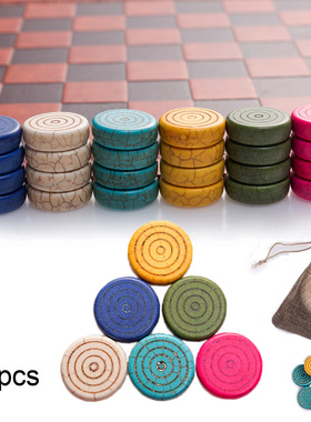 24pcs Stone Chess Checkers Table Game Entertainment