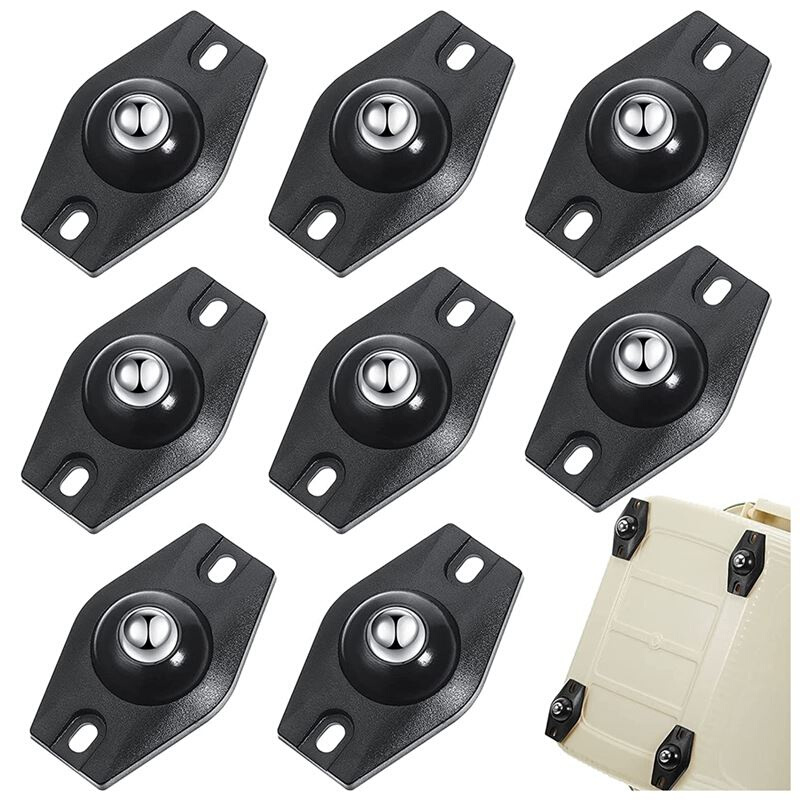 8 Pieces Self Adhesive Caster Wheels Mini Swivel Wheels 360