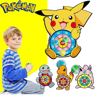 Pokemon Children Cartoon Pikachu Squirtle Dart Board Sticky