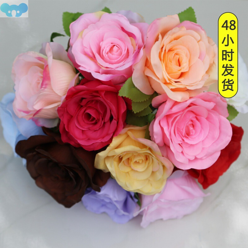 Wedding ornaments simulation flowers rose flowers结婚摆件1