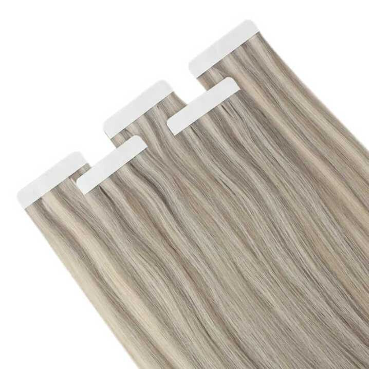 Russian Human Hair Piano Highlight Ash Color Tape In P18/60