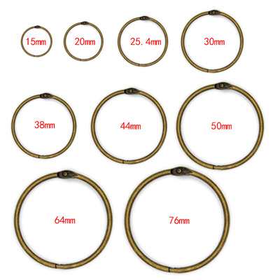 High Quality 2/4/5/10Pcs Metal Ring Binder15 - 76mm DIY