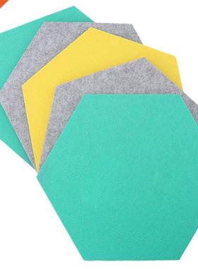 5Pcs/Set Hexagon Felt Board Hexagonal Felt Wall icker Mult