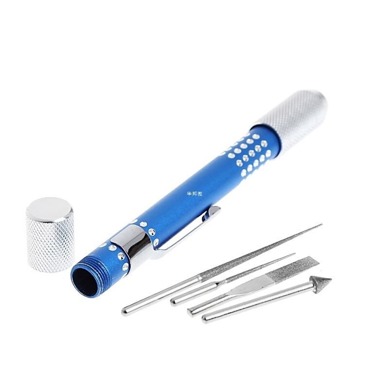 4 in 1 Mini Diamonte Grit Sharpener Needle Set For Jewelry