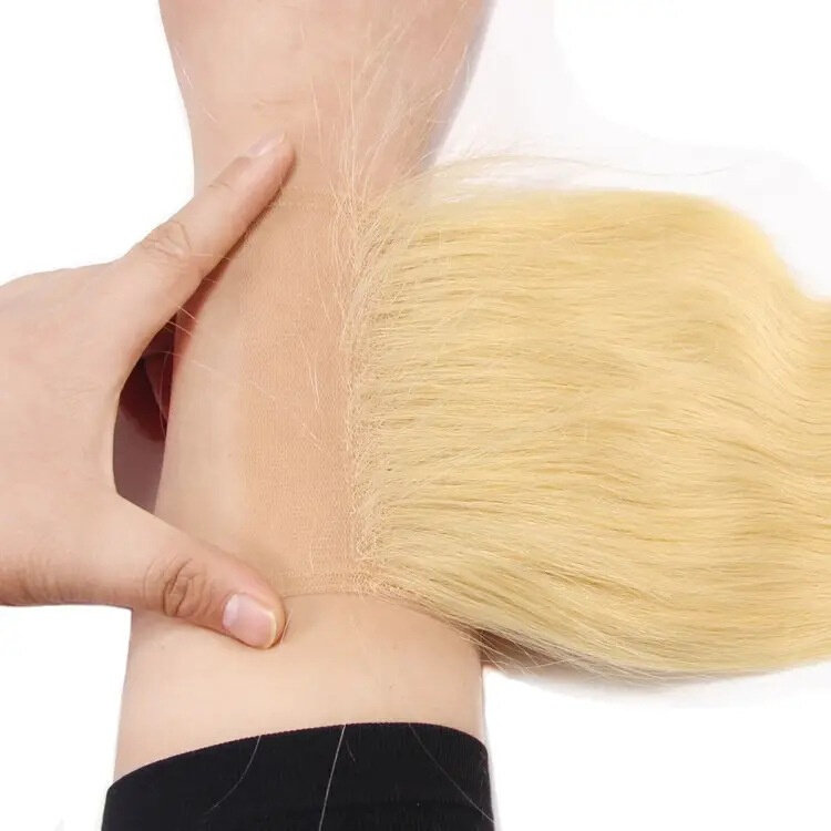 4X4HD 6X6HD 5X5HD 613 blonde swiss lace closure HD Frontal