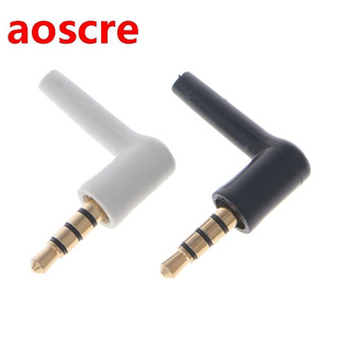 10 Pcs Gold Plated 3 Pole 3.5mm 90° Male Stereo Headphon