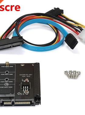 M.2 NGFF to SATA3 Adapter Card, for M.2 Key B-M SSD Solid St