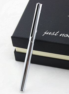 High Quality JINHAO 126 Luxury Pure Silver Rollerball Pen