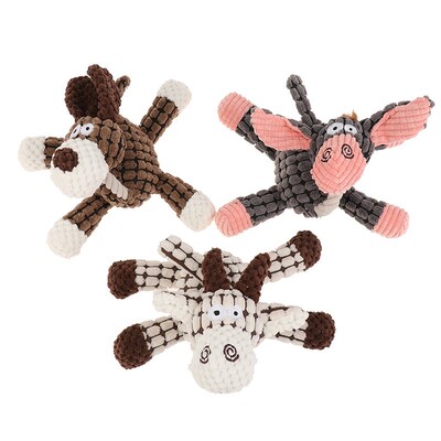 1 PCS Pet Dog Cat Plush Squeak Sound Dog Toys Pet Puppy Chew