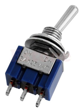 1pcs Mini MTS-102 3-Pin SPDT ON-ON 125VAC 6A Toggle Switche