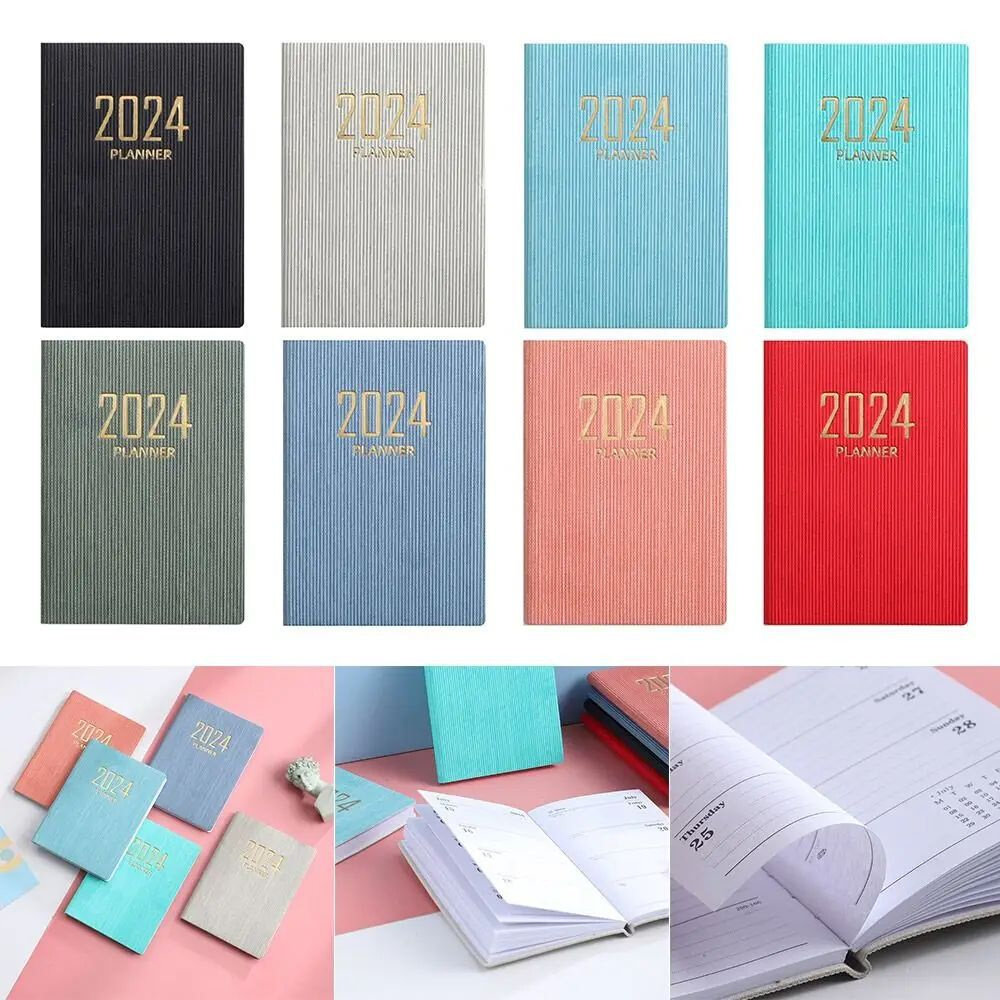 2024 A7 Mini Portable Agenda Book Diary Weekly Planner Noteb