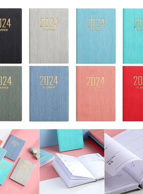 2024 A7 Mini Portable Agenda Book Diary Weekly Planner Noteb