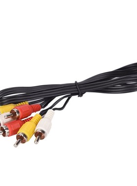 JETTING 1Pcs 3 RCA Male to 3 RCA Male Composite Audio Video