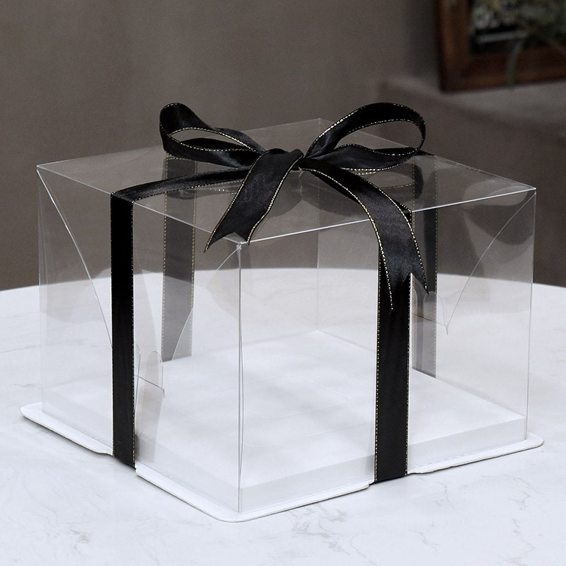 Three inch four inch transparent cake box surprise cake box