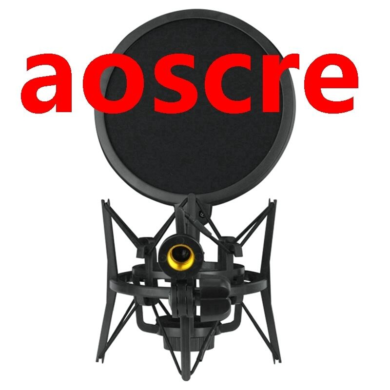 Professional Microphone Mic Shock Mount with Blowout Guard