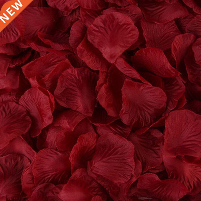 1000pcs 5*5cm Rose Petals Wedding Decoration Romantic Artifi
