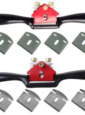 Adjustable SpokeShave with Flat Base and Metal Blade Wood Wo
