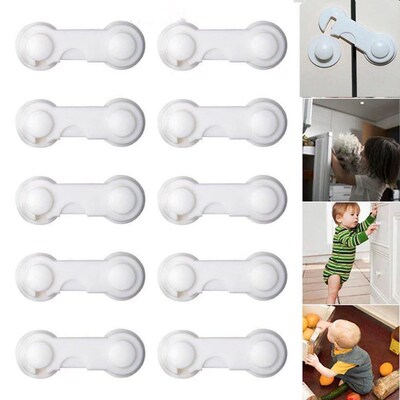 5Pcs Drawer Cabinet Cupboard Baby Safety Locks Kids Plastic