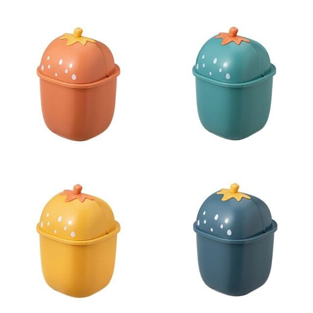 Desktop Wastebasket Countertop Trash Can, Plastic Garbage Bi