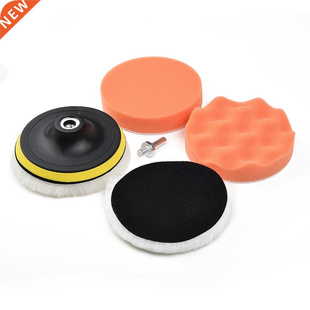 Sponge Waxing Pad Disc Polisher Polishing Set Car Pads