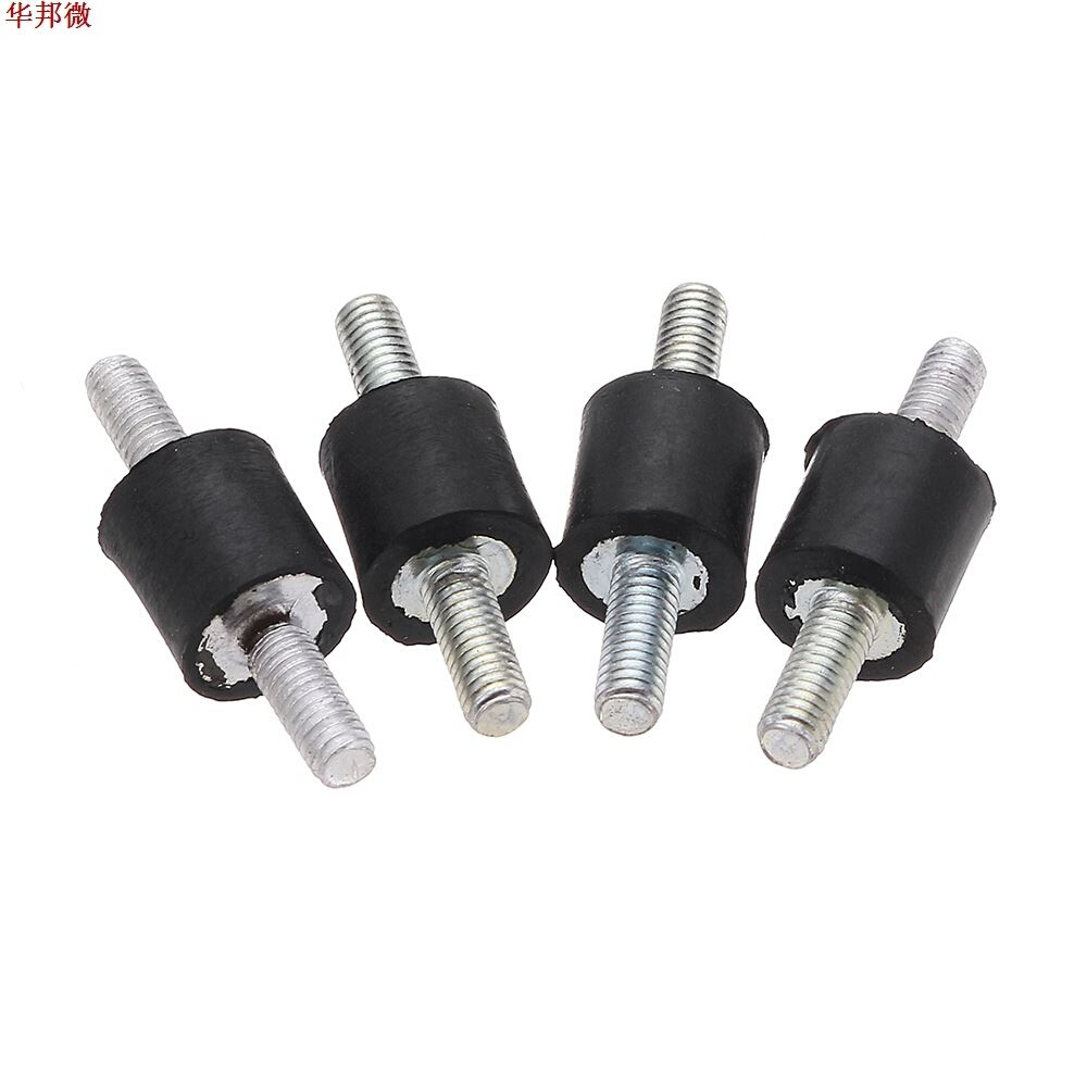 4pcs M3 8x8mm Rubber Mounts Double Ends Screw Anti Vibration