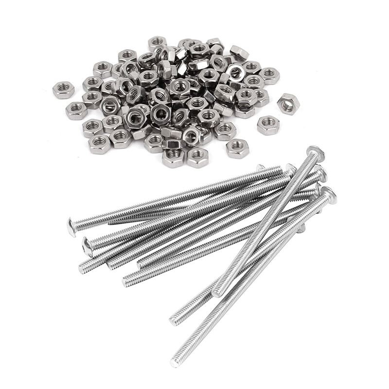 110 Pcs Hex Nuts Screws: 100Pcs Metric M3 Hex Nuts Fastener