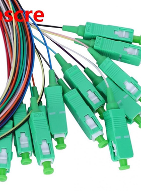 Single Mode Fiber Pigtail Cable 12-Cores SC/APC-0.9mm for Ne