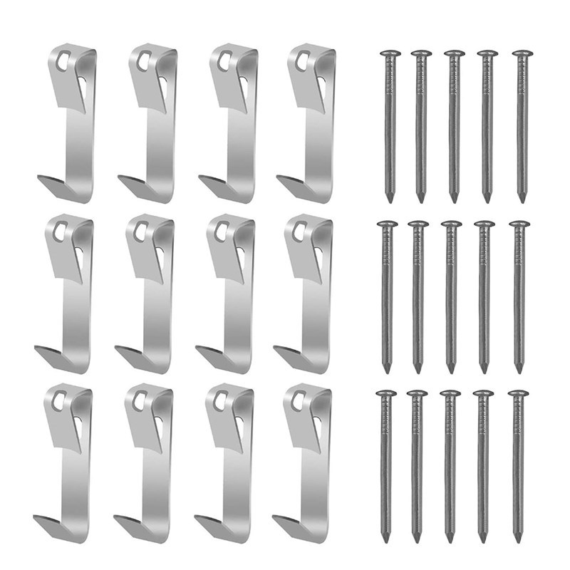 100Pcs Picture Hangers 30Lbs,Photo Frame Hooks with Nails, P
