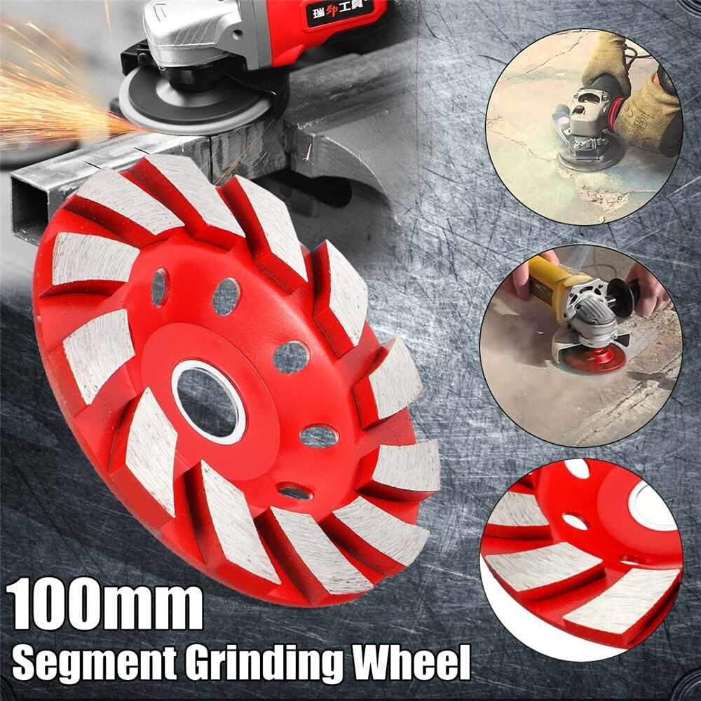 1Pc 100mm/5mm thickness Spiral-type Segment Diamond Wheel Di